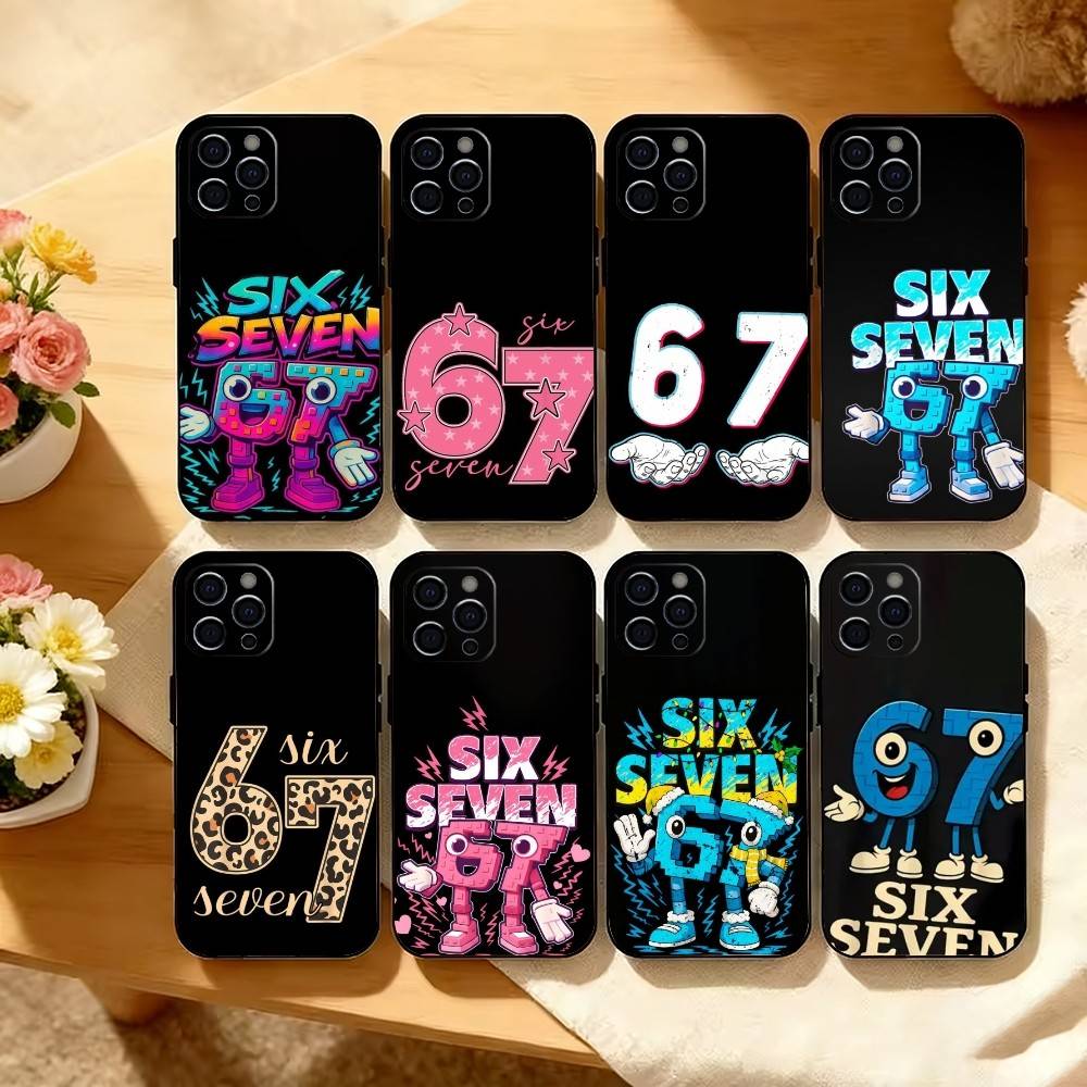 S-Six S-Seven 67 SS Phone Case Silicone Soft For IPhone 17 16 15 14 13 12 11 X XR Plus Pro Max Plus
