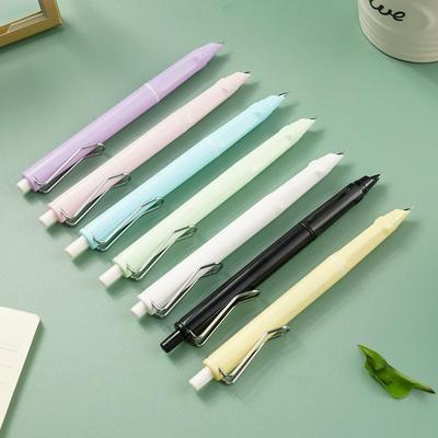 Fountain Pen Press Type Ink Pen Nib Converter Push Action Automatic Writing Pens Retractable Fountain Pen Office Stationery