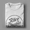 Alice in Chains Bandlogotyp T-shirt Herr Bomull Roliga T-shirts Rundhals Heavy Metal Musik T-shirt Kortärmad Merch Plus Size