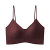 Traceless steel ring, autumn and winter thin shoulder strap, liquid foundation underwear, women's rabbit ear cup, big chest, small breast, invisible