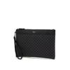 Black Leather Dd Pattern Clutch Bag Dbba2e467bk