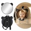 Bear Ear Baby Car Mirror Round Mirror Face Car Baby Observation Mirror  Newborn Travel