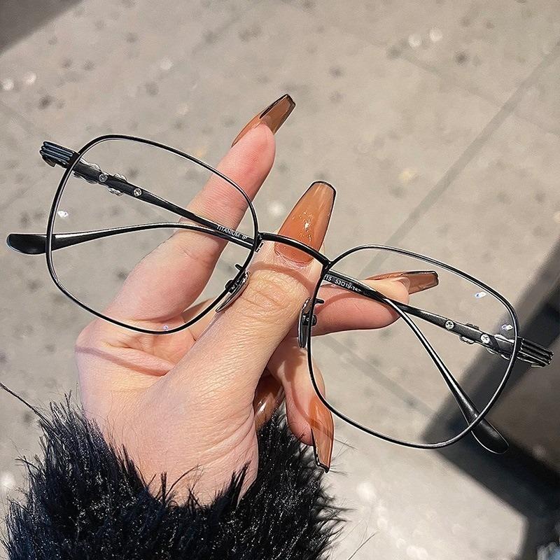 

Модные круглые очки с металлической оправой, защищающие от излучения, для женщин/мужчин чёрный