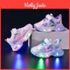 Girls Led Shoes Light Cartoon Flashing Shoes Soft Soled Casual Sports Shoes For Children