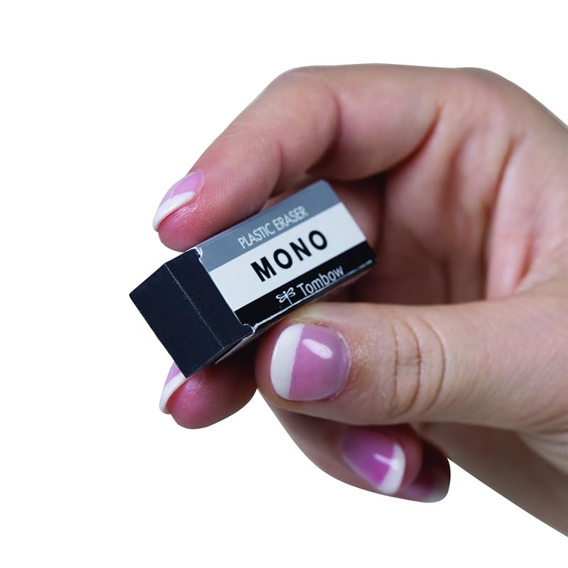 Tombow Pencil MONO Eraser, Black, 1 piece, PE01 (43 x 17mm), PE-01AB