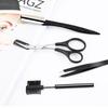 Professional Stainless Steel Face Epilator Hair Remover With Brush Comb Makeup Tool Razor Eyebrow Tweezer Eyebrow Trimmer Kit