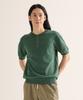 ANALOG MOOD Formal Henley Neck Cooling Short Sleeve Knit (Green)