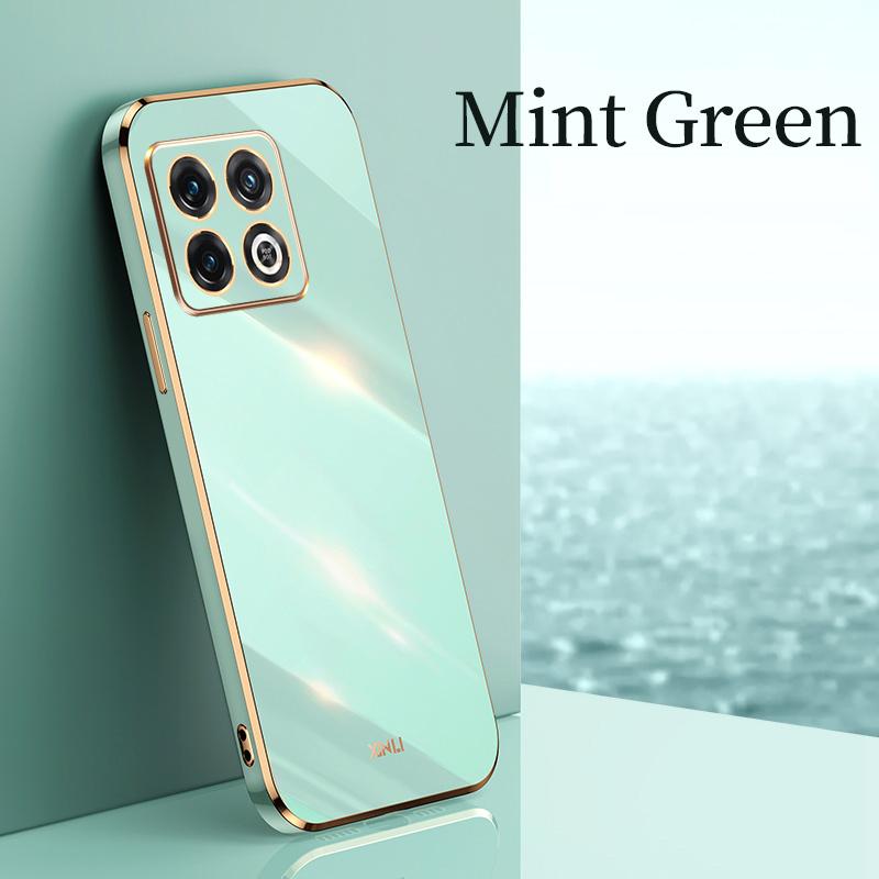 Luxury Square Plating Silicone Phone Case For Oneplus 10 Pro 9 Pro 9R T Soft TPU Bumper Shockproof Cases For One Plus 8T Back Cover