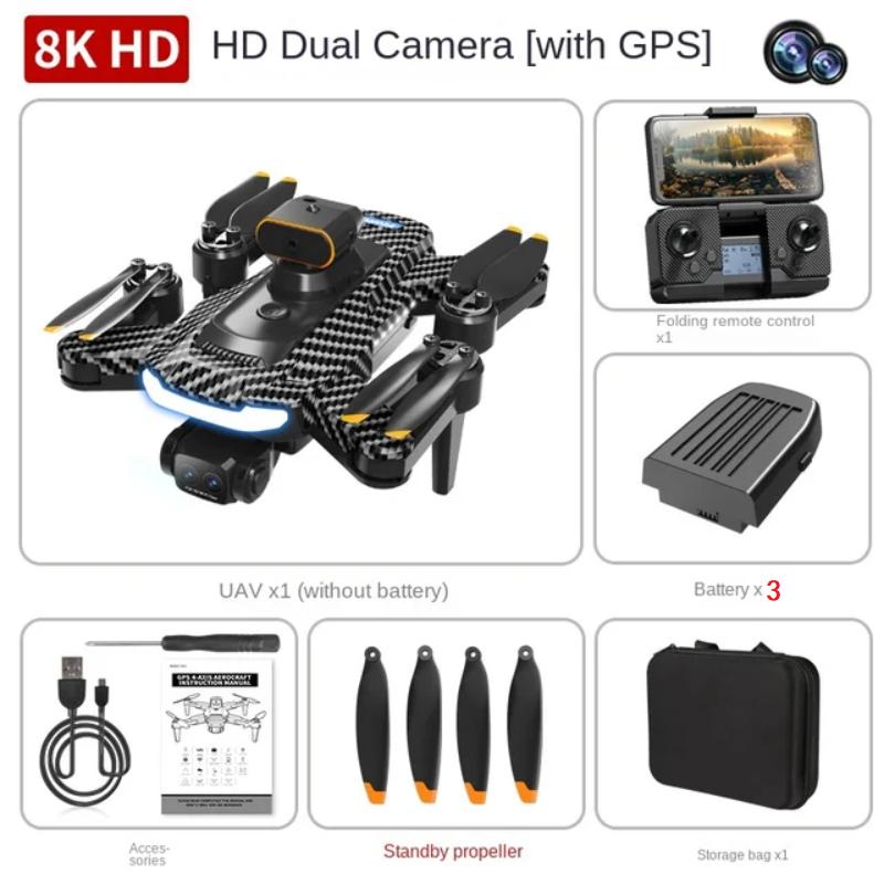 Foldable Mini Brushless Motor Drone, Quadcopter Remote Control Aircraft, High-definition Aerial Photography, Optical Flow Positioning