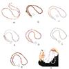 Phone Lanyard, Universal Bead Chain Neck Straps for Phone Case Crossbody Phone Lanyards with Patches for Most Phone