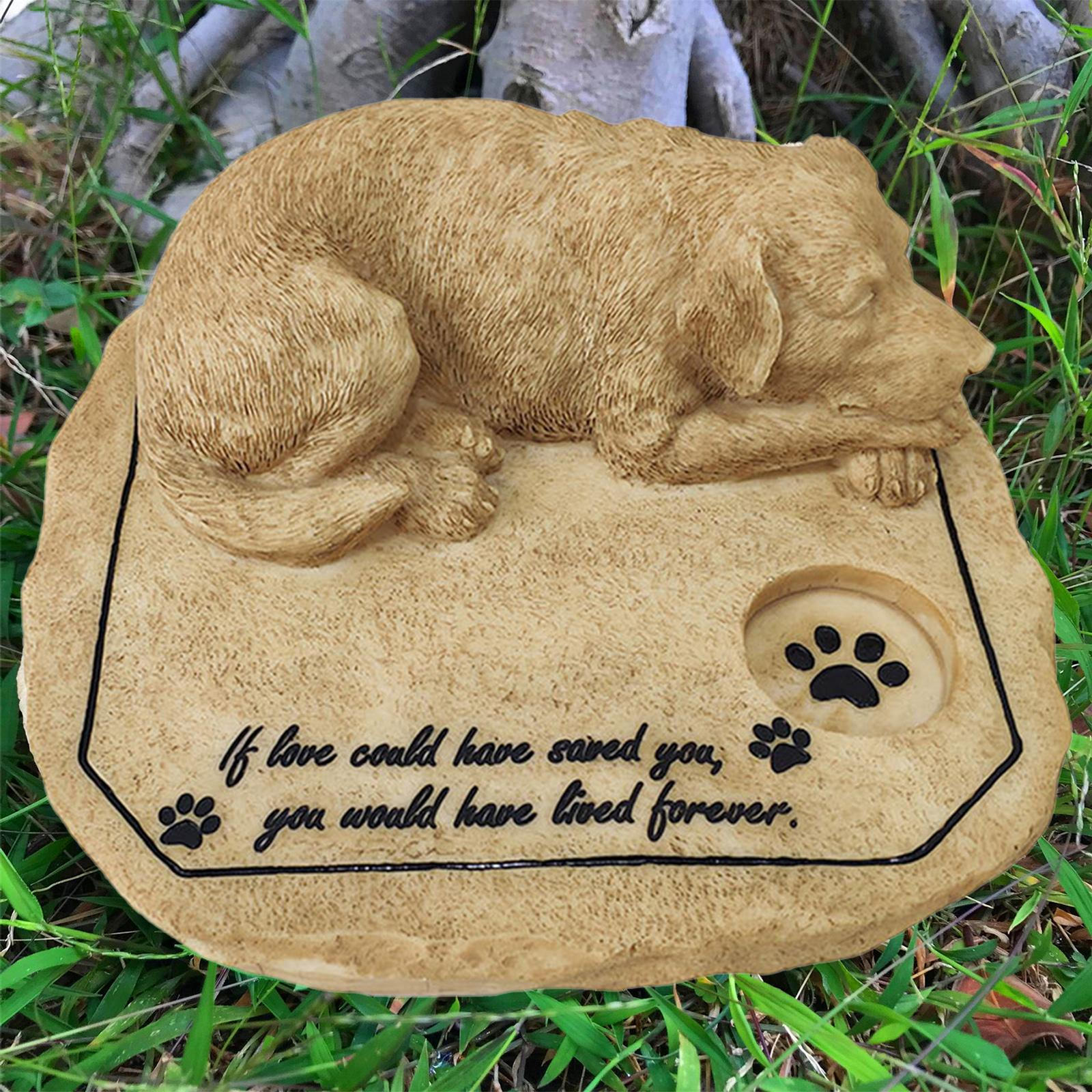 

Dog Memorial , indoor and outdoor Tomb Garden Backyard Marker Grave Hand-Printed Personalized