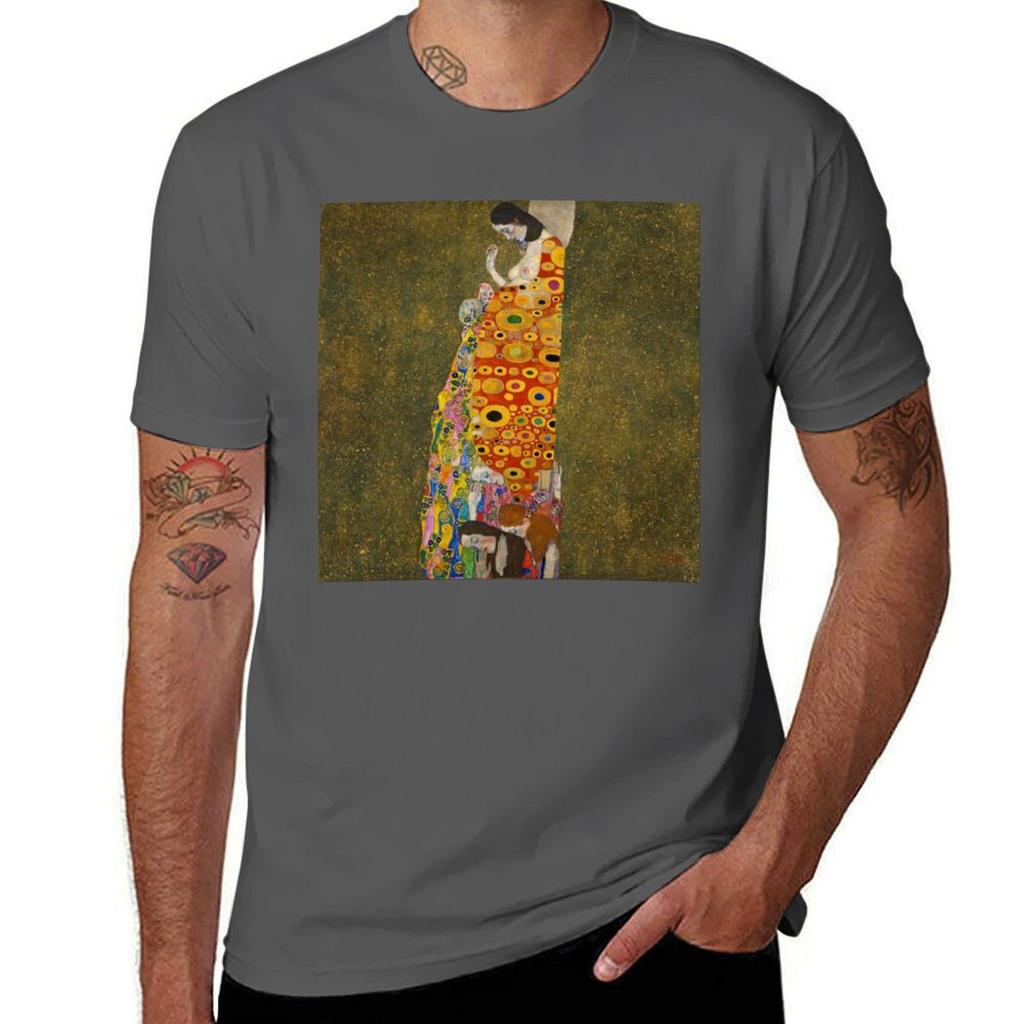 Detail Of Hope Ii By Gustav Klimt Tshirt Festive Simple Tshirt
