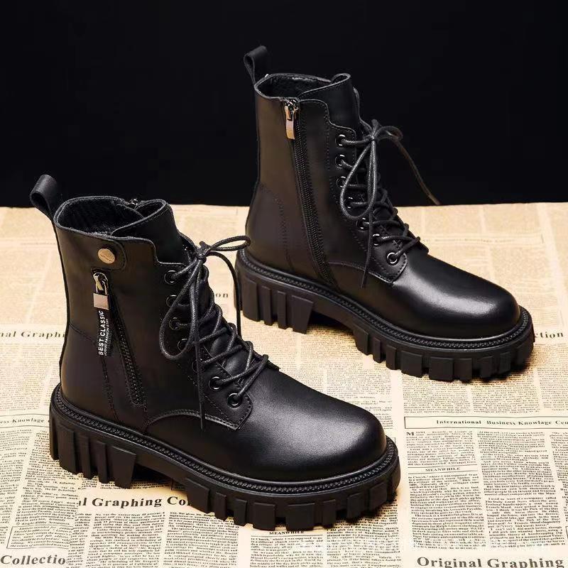 Winter Round Toe Comfort Anti Slip And Sexy Casual Women'S Riding Boots Fashionable New Elegant Thick Soled Short Boots