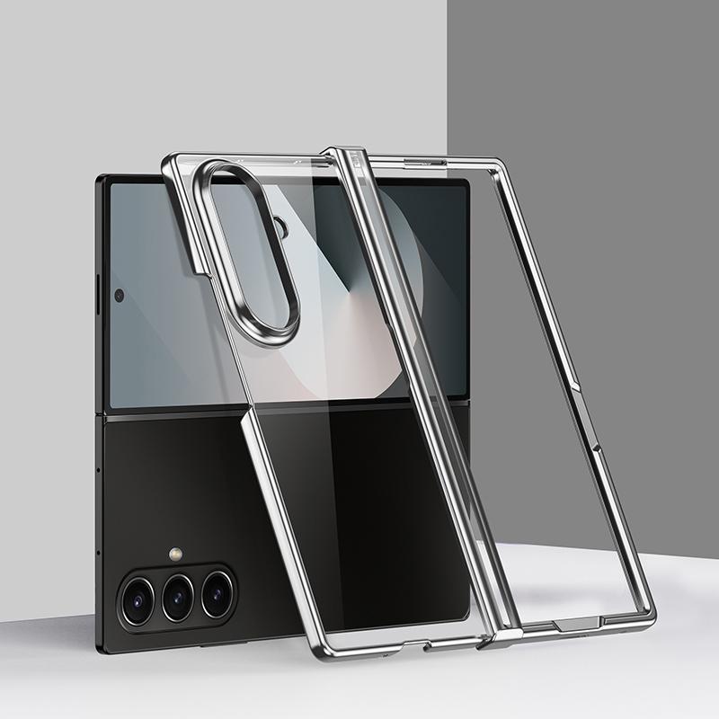 For Samsung Galaxy Z Fold 8 Ultra Fold7 Fold6 Plating Transparent Ultra Thin PC Shockproof Cover For Samsung Z Fold 5 Fold4 3