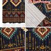 2D flat printing 2pcs Curtain Window Drapes Geometric Floral Motifs Digital Printed Polyester Drapes Festive Curtains Perfect