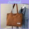 Fashion Corduroy Shoulder Bag With Inner Phone Pocket For Casual Outings