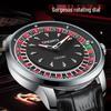 TIMEARTX Herren Armbanduhr mit leuchtendem Quarzwerk und Lederarmband - Wasserdicht & Trendig