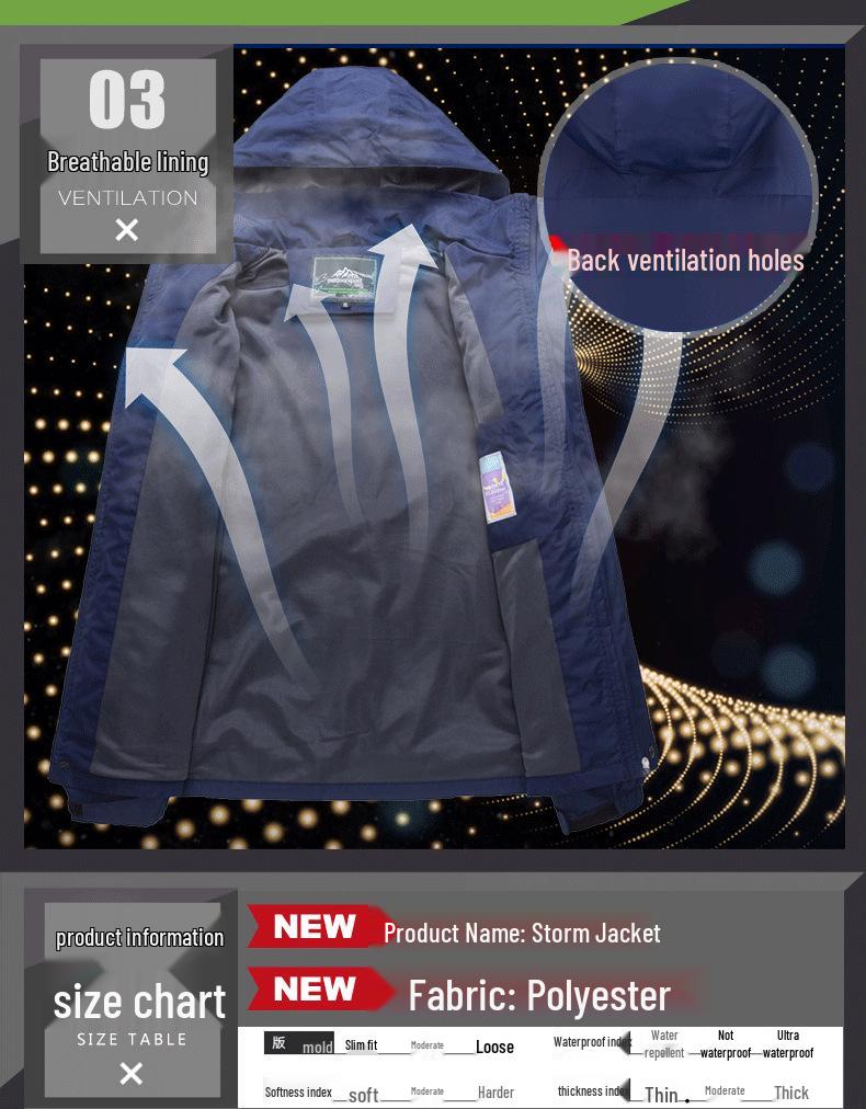 Unisex Spring/Autumn Waterproof Windbreaker: Lightweight, Single-Layer Outdoor Jacket - Perfect for Couples and Mountaineering.