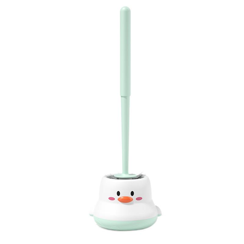 Cute Household Toilet Brush Bathroom Toilet Washroom No Need for Drilling Wall-mounted Toilet Bowl with Base Brush