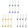 Pack of 8 Ice Cream Scoop Stainless Steel Watermelon Fruit Spades Dining Room Teaspoons Banquet Tableware Household Supplies