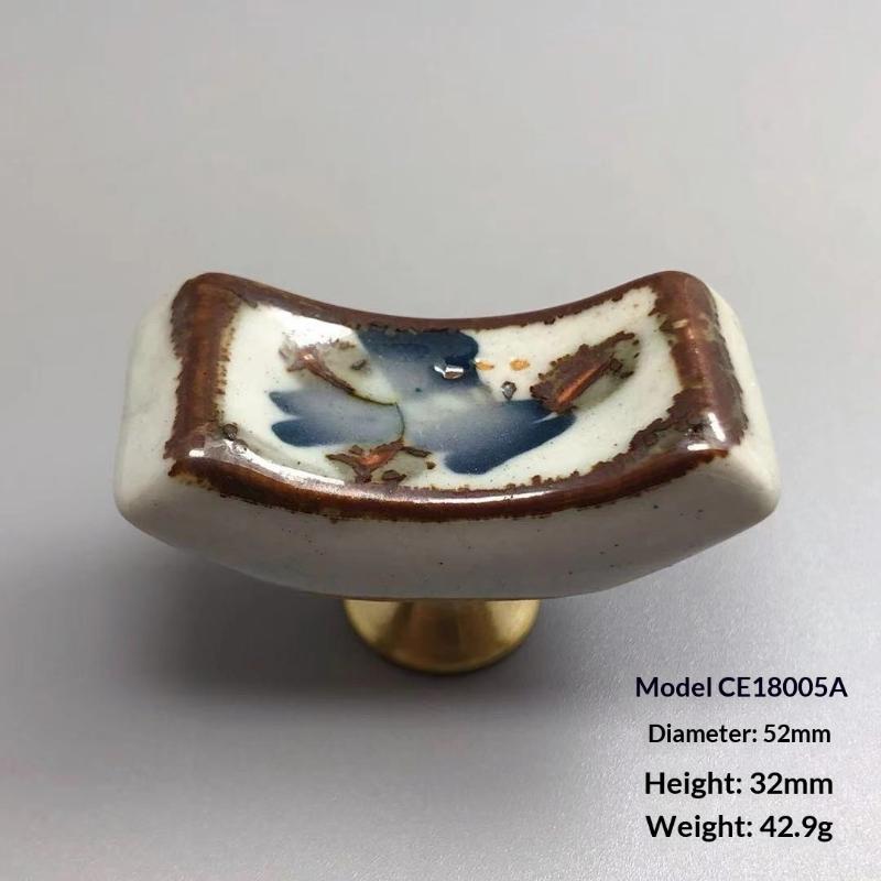 Ceramic Door Handles French Vintage Furniture Handle Cupboard Kithen Cabinet Wardrobe Drawer Closet Pulls Diy Decor