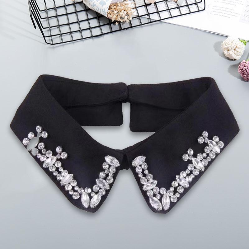 

Рубашка с жемчужным воротником, женская, съемный воротник, женский, накладной воротник, галстук, белый лацкан, искусственный воротник, женская одежда, аксессуары