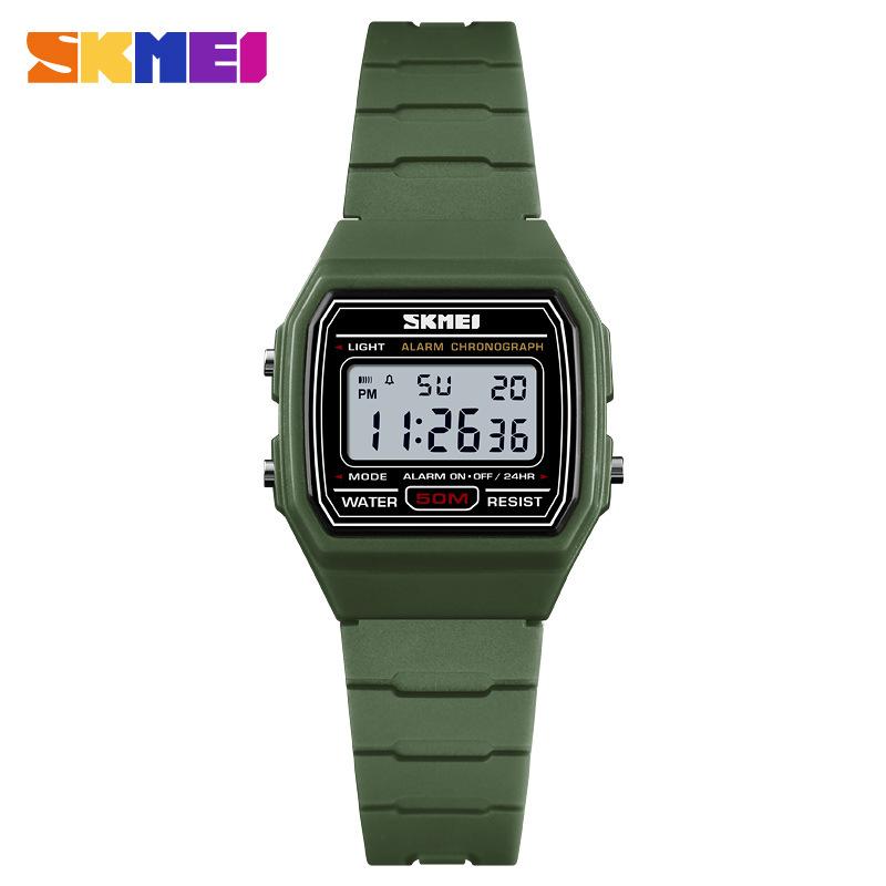 

New Color Fashion Multifunctional Waterproof Children s Electronic Watch, Hot Sale Thin Sports Gift Watch армія зелений колір