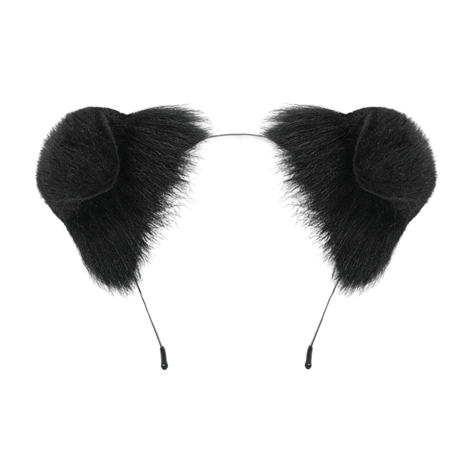 

Регулируемая повязка на голову с собачьими ушами, висячие уши, аксессуар для волос, модное украшение для волос, мягкая повязка для косплей-вечеринки, повседневной носки 3