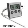 Tp700 Sonde de thermomètre de cuisine sans fil à distance numérique pour four à barbecue et four à viande Température réglée manuellement