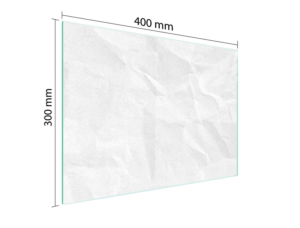 GLAS-SCHNEIDEBRETT 40x30 WEISS