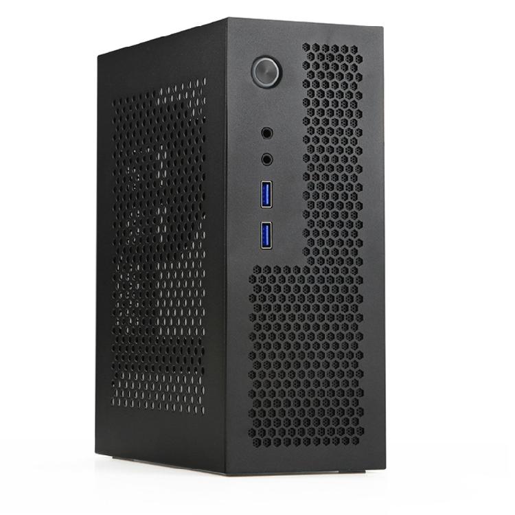 Industriesteuerung A09 Mini-ITX HTPC Gehäuse Einfach zu bedienendes PC-Gehäuse ITX Computergehäuse USB3.0/2.0 für Büro Zuhause Zubehör