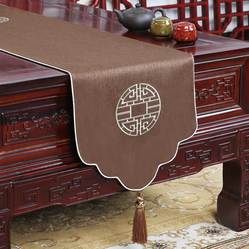 New Chinese Style Living Room Minimalist Table Flag Zen Long Tea Table Flag Hot Selling TV Cabinet Covers Tablecloths, Bed Napkins
