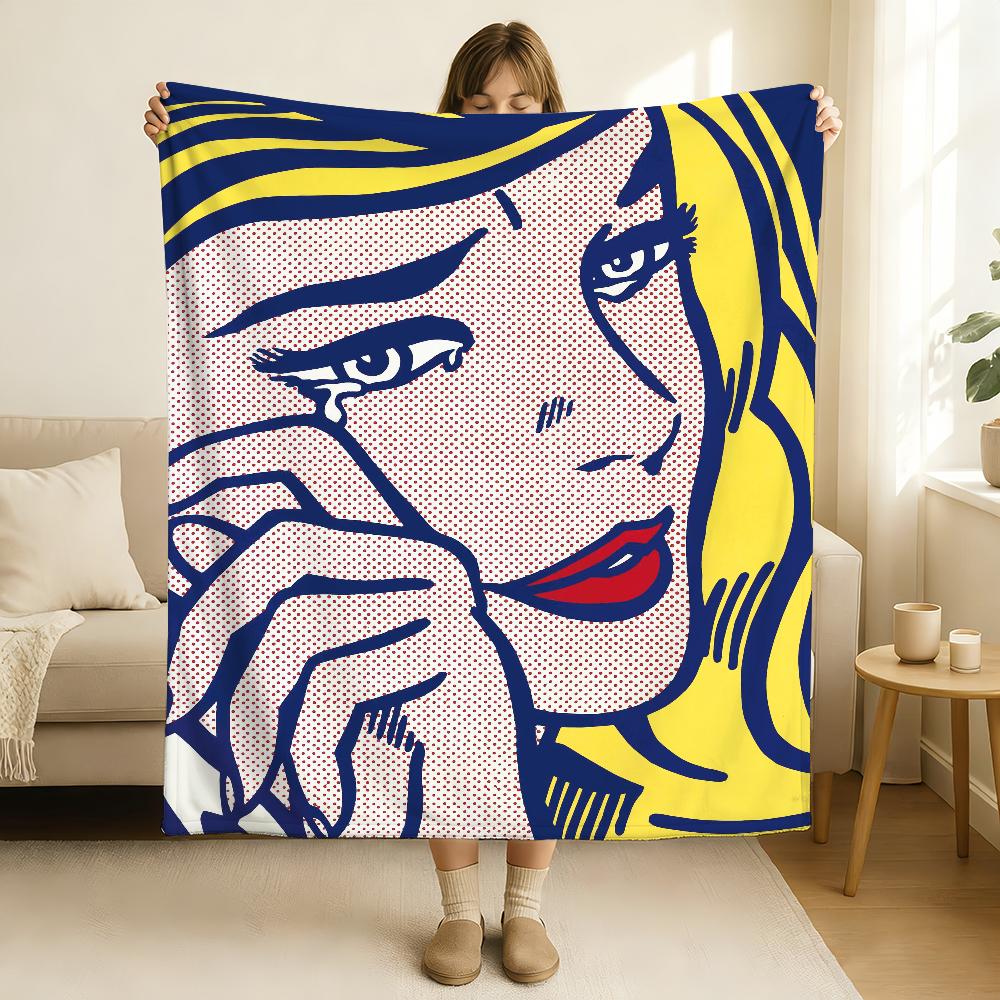 Artist R Roy L Lichtenstein Blanket Soft and Skin Friendly For Couch Bed Napping Bedspread All Seasons Comforter