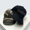 New Men Women Camouflage Patched Hot-dipped Letters Baseball Hats Sunshade Leopard Print Versatile Personal Peaked Caps Fashion