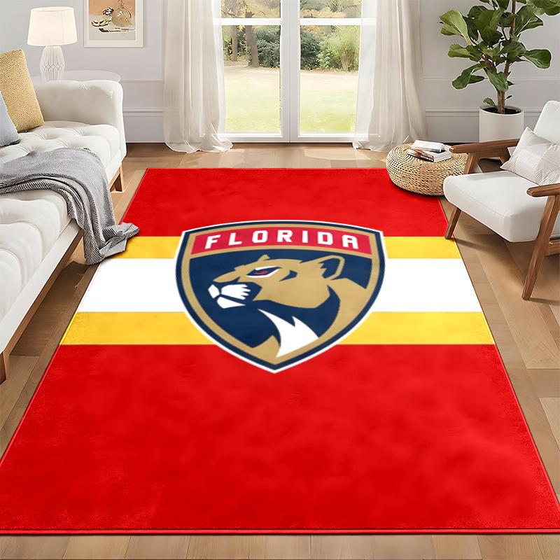 Florida Panthers Carpet Door Mat for Living Room or Bedroom Protective Mat Under Chair Office Decoration Christmas Gift Birthday Present
