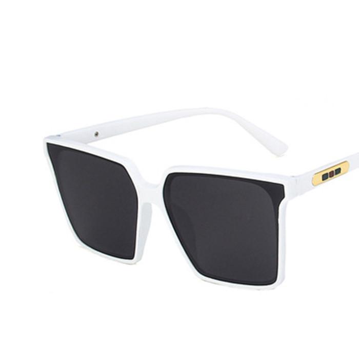 Neue Vintage Quadrat Übergroße Sonnenbrille Frauen Männer Marke Designer Transparent Gradienten Sonnenbrille Großen Rahmen Brillen UV400