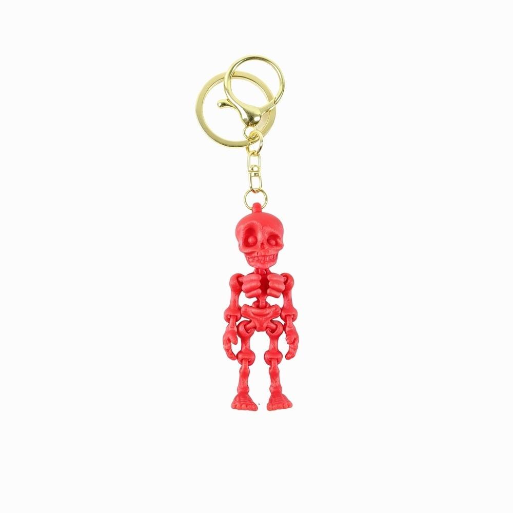 Articulated Joints Articulated Skeleton Key Ring 3D Printing Skull Bag Pendant  Car Keys