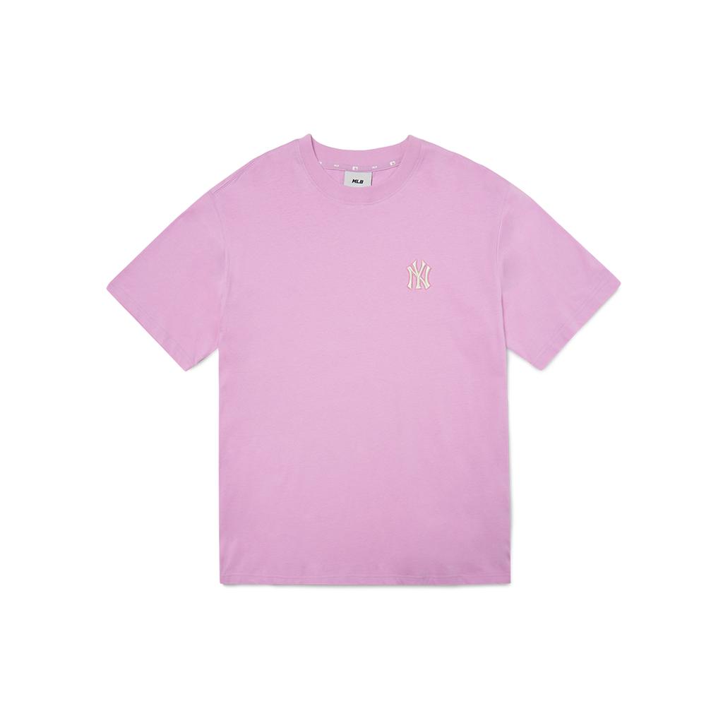 New MLB Cashew Flower T Shirts Unisex Pink 3ATS52023-50PKS