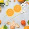 AEE2-100Pcs Easter Disposable Bamboo Skewers  Easter Eggs Fruit Fork Food Picks Sandwich Buffet Stick Easter Decoration