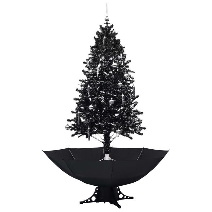 VidaXL Snowy Christmas Tree with Umbrella Base Christmas Decoration Artificial Fir Living Room Home 289934