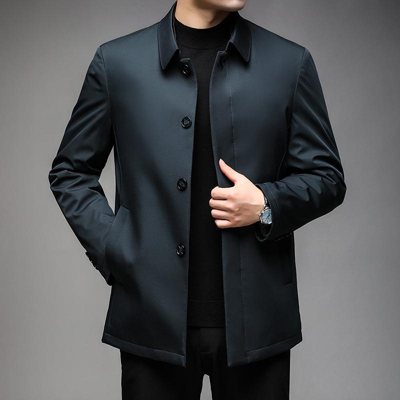 

Новая зимняя куртка-пуховик для мужчин, для папы среднего возраста, куртка административного кадра, утолщенная и теплая 195