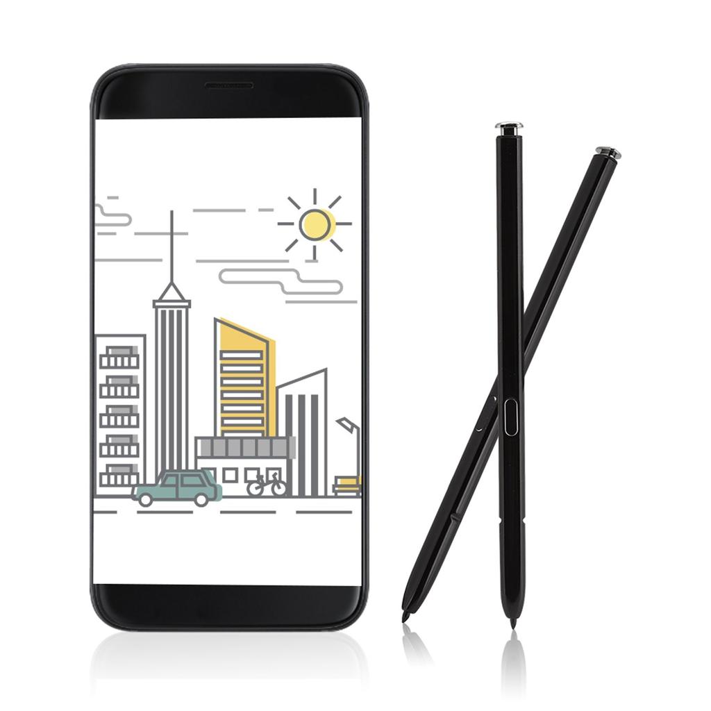 Touch Screen Writing Pen Built In Electromagnetic Fit for Samsung Galaxy Note 10 Black White(Black )