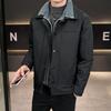 % White Duck Down Fake Two-piece Down Jacket Men's Winter New Loose Lapel Casual Jacket Men's