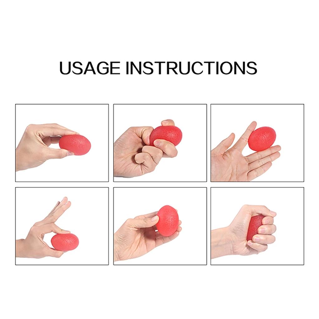 Silicone Handshake Ball Egg Men And Women Gym FitnesS Heavy Weight Finger Exercise Muscle Strength Recovery Grip Training Device