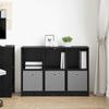Sideboard in Black Oak Look 102 x 32 x 73.5 cm