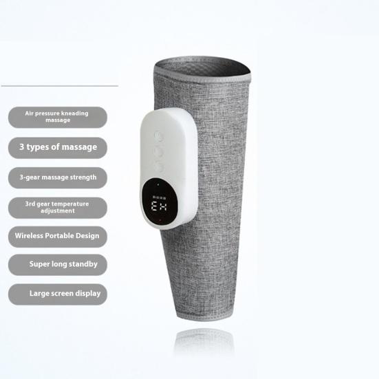 Leg Massager 3-Level Intensity Thigh Calf Massager Wireless Portable Vibration Pressure Massager for Circulation Relief Auto Shutdown Leg Fatigue