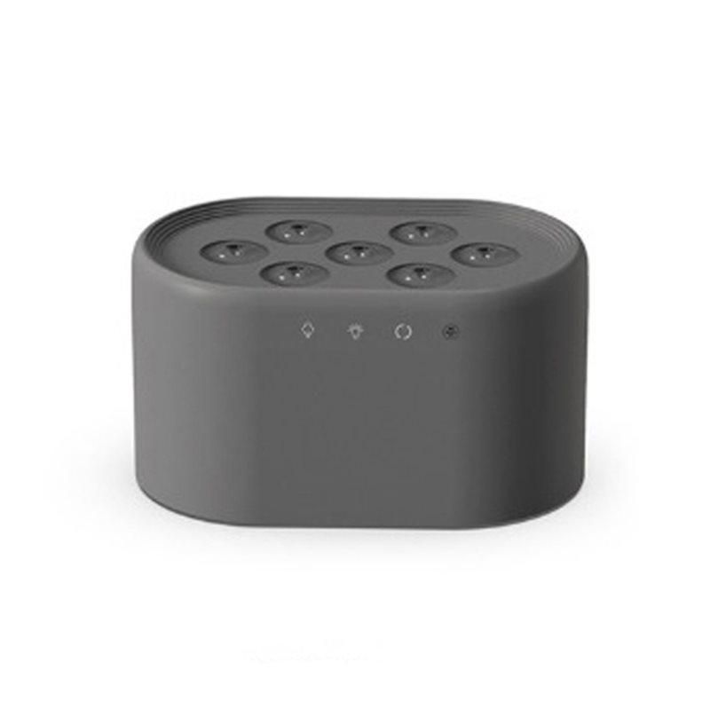 

ABKR-For Desktop Flame Diffuser With 7-Hole Streamer Humidifier Intelligent Control Dynamic Lighting For Bedroom сірий колір