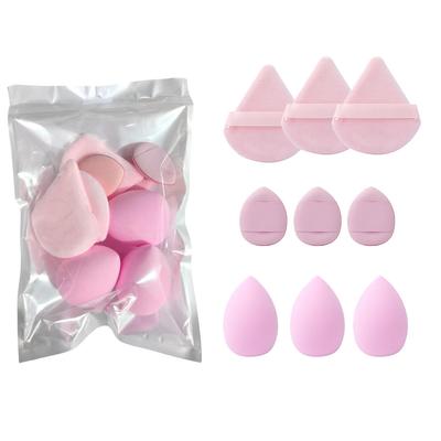 9-teiliges nicht absorbierendes Make-up-Schwämmchen-Set für feuchte und trockene Anwendung