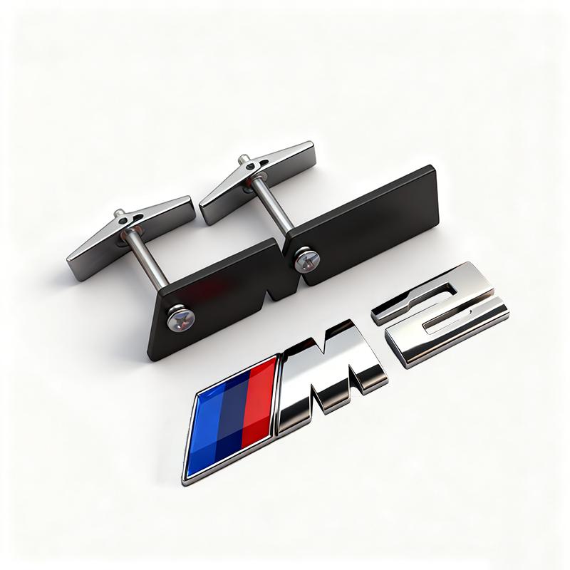 Car Front Grille M Badge Emblem Decoration Accessories Sticker For BMW M E46 E90 E60 F30 F10 E39 E36 F20 G30 G20 E87 E92 E91 E30 pdzr82