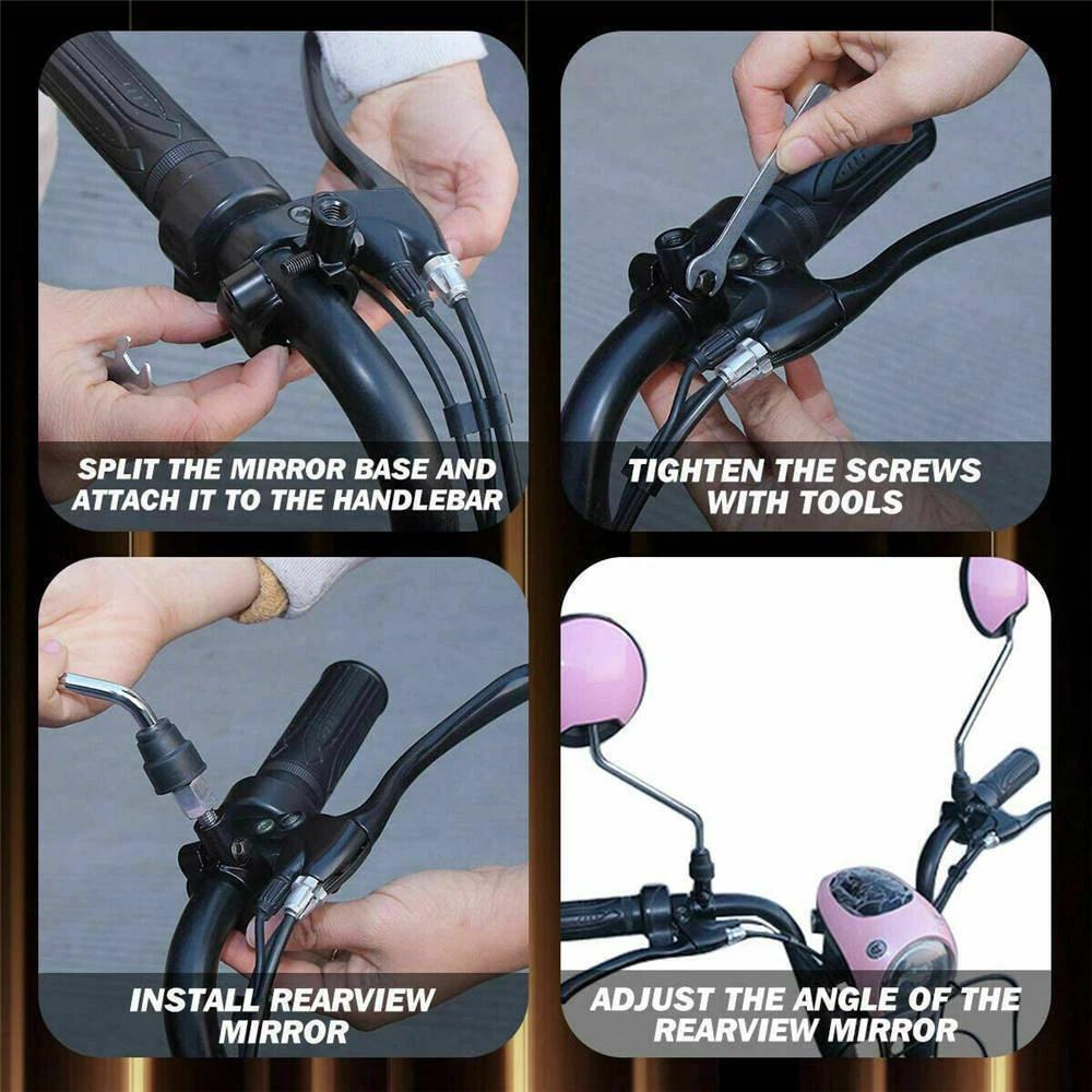 Motorcycle Mirror Mount 1PC M8 M10 22mm 25mm Modification Rearview Mirror Seat Moto Mirror Bracket Adapter Handlebar Bracket